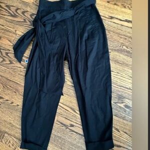 Anthropologie size 6 Cartonnier Black Elastic Waist Pants lot5592